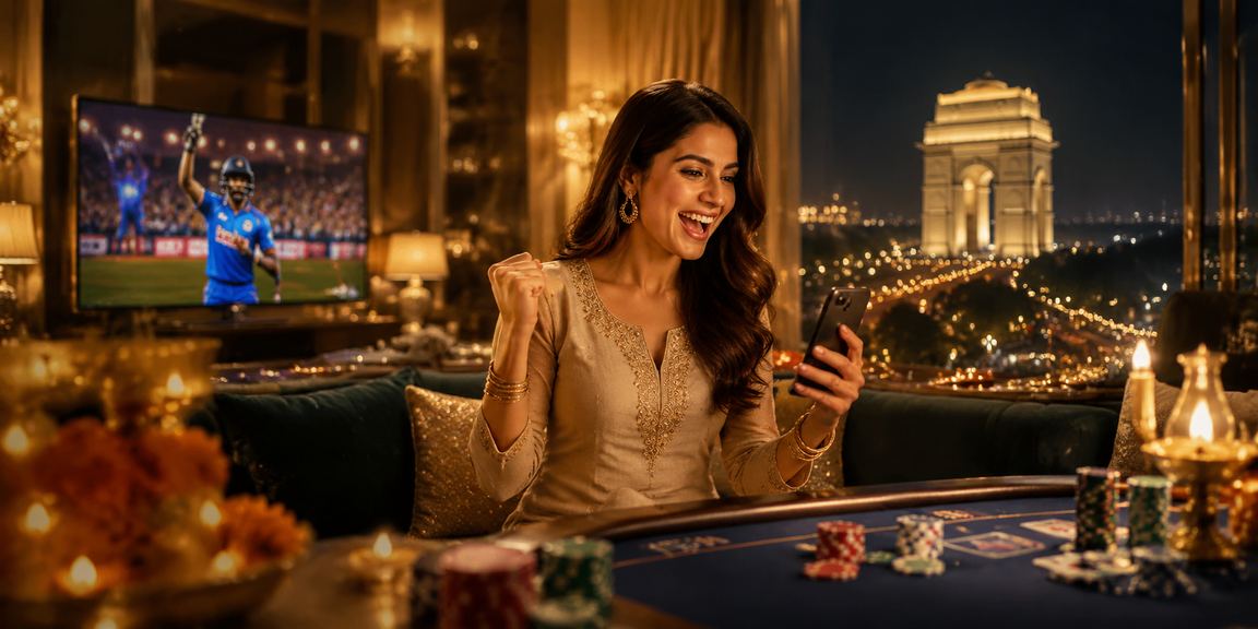 Exclusive VIP poker lounge at Delhi India Gate